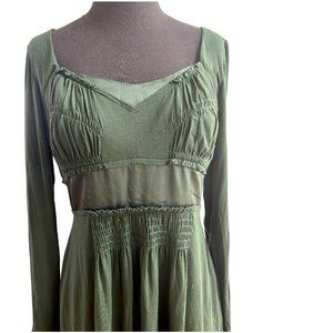 Philosophy by Albertti Ferritti Green Bodice Dress Size 8